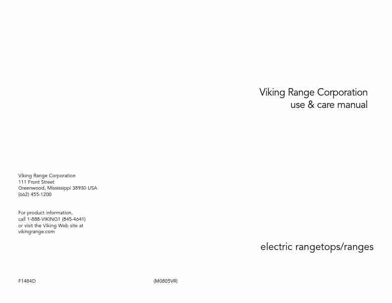 Viking Range Electric RangetopsRanges-page_pdf